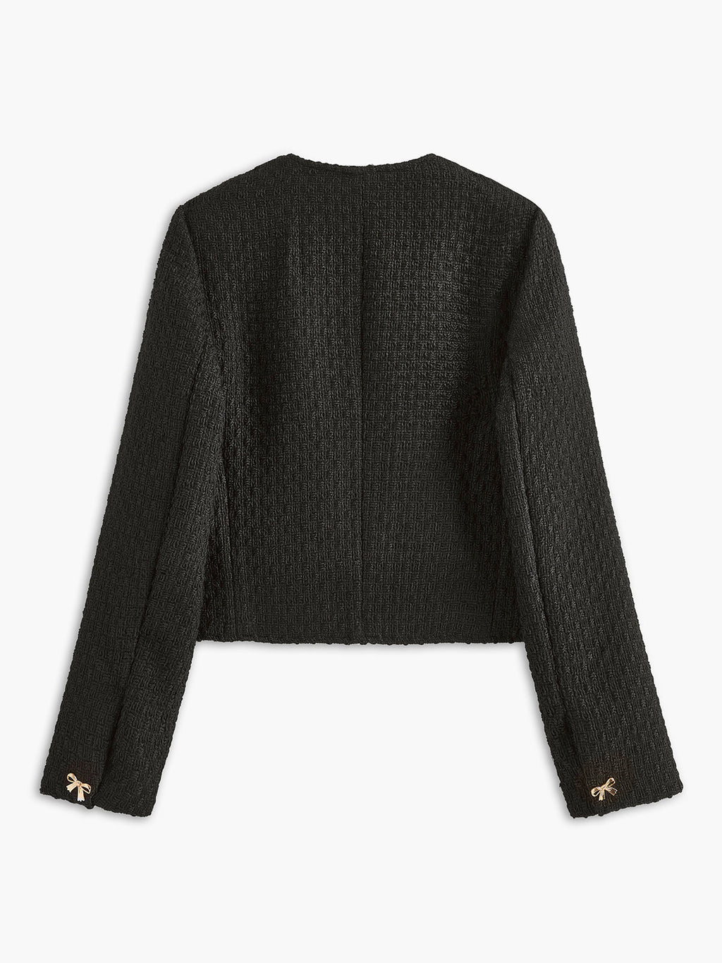 Altın Fiyonklu Tweed Ceket