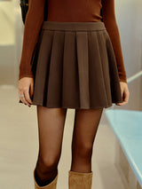 Pileli Tweed Mini Etek