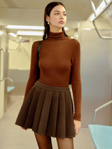 Pileli Tweed Mini Etek