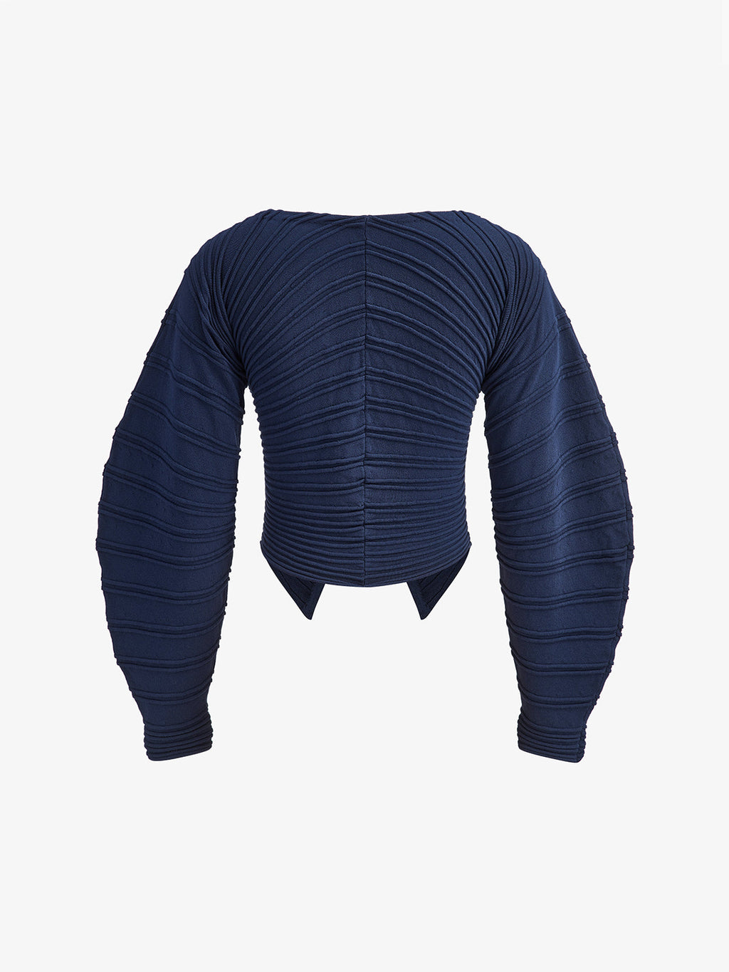 Çakıl Taşlı Pileli Düğmeli Örgü Üst