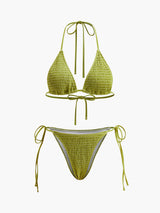 Bağcıklı Askılı Üçgen Bikini
