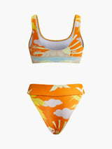 Tropikal Baskılı Bikini Takımı