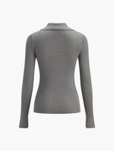Ribbed Yaka İnce Hırka
