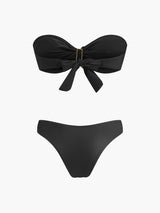 File Etekli Deniz Yıldızı Detaylı Bandeau Bikini