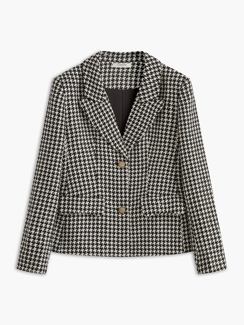 Retro Yaka Düğmeli Blazer