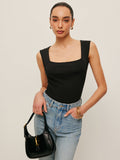 Kare Yakalı Dar Tank Top