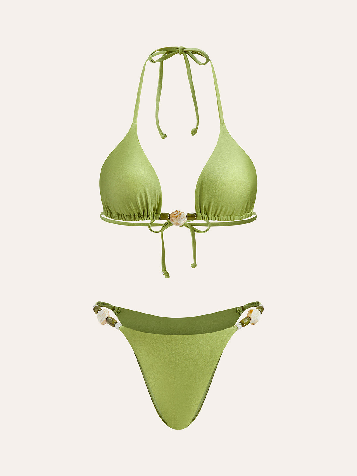 Askılı Volan Detaylı Bikini Takımı