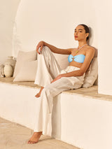 Metal Deniz Yıldızı Detaylı Bandeau Bikini Takımı