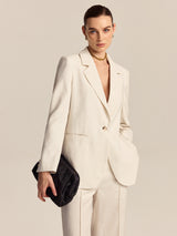 Tencel-Keten Karışımı Blazer