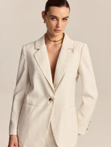 Tencel-Keten Karışımı Blazer