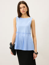 Pileli Etekli Tank Top
