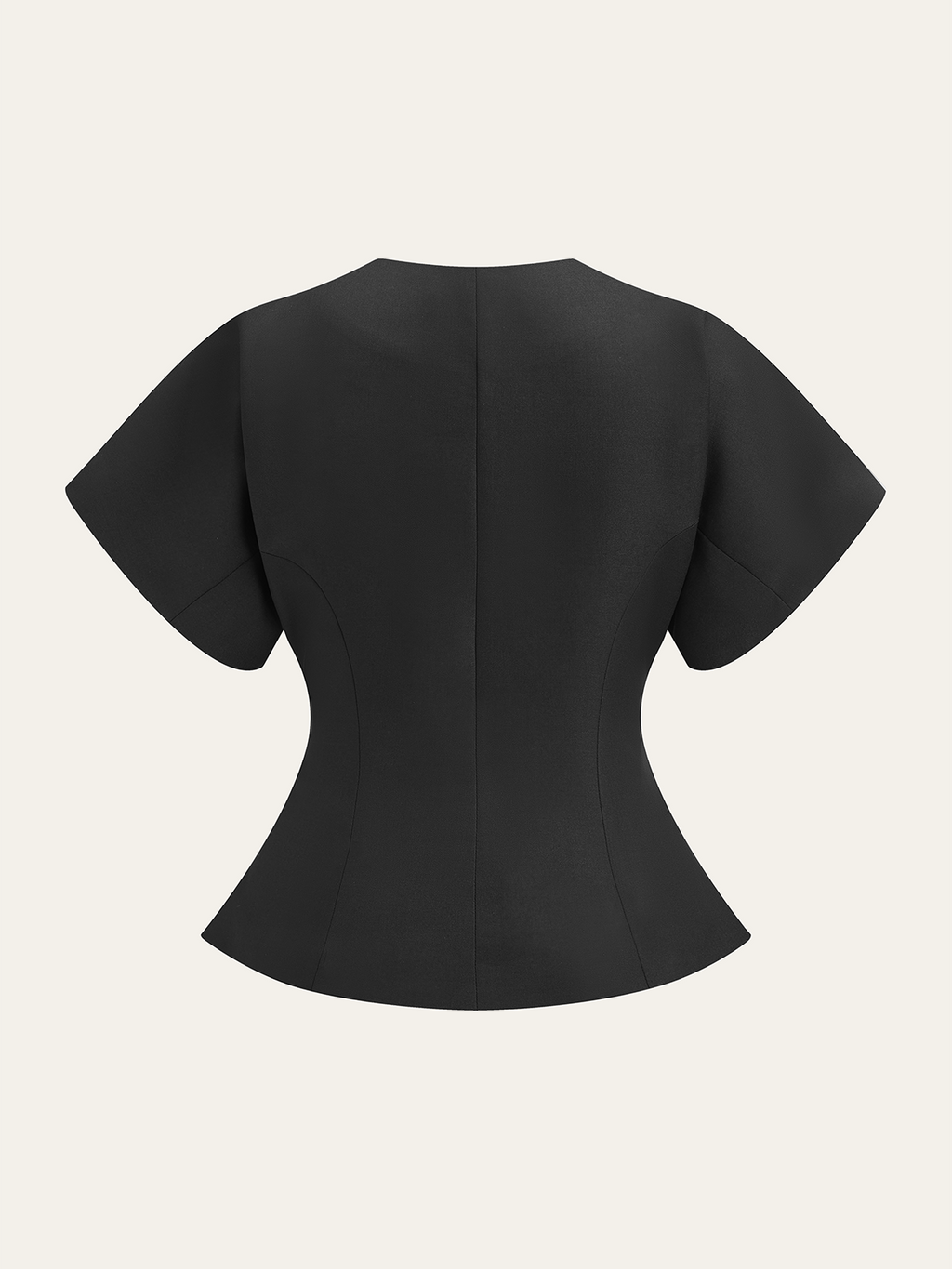 V Yaka Peplum Üst