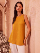 Dokulu Bağcıklı Tank Top