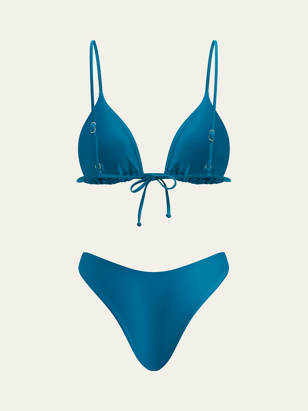 Üçgen Üst Ve İki Alt Stil Bikini Takımı