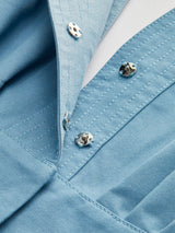 V Yaka Peplum Bluz