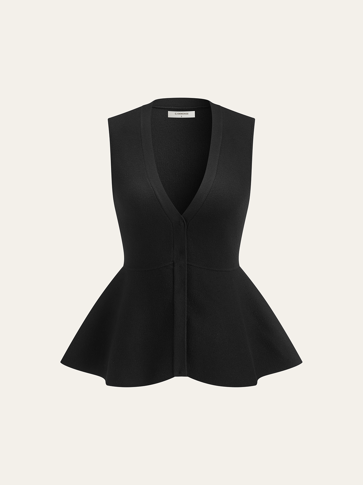 Örme Peplum Yelek Hırka