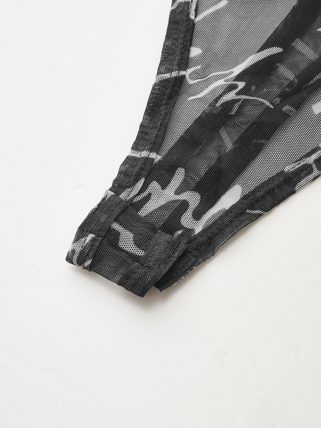 Şeffaf Eriyen Tank Top Yazılı Body