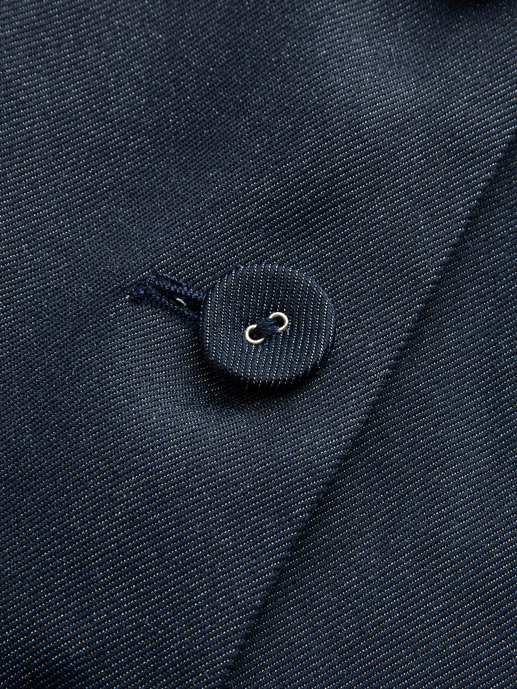 Denim V Yaka Dantelli Midi Elbise