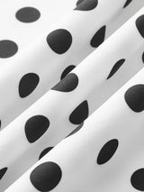 Polka Dot Kolsuz Midi Elbise