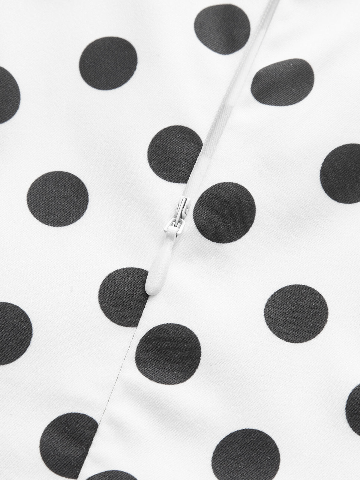 Polka Dot Kolsuz Midi Elbise