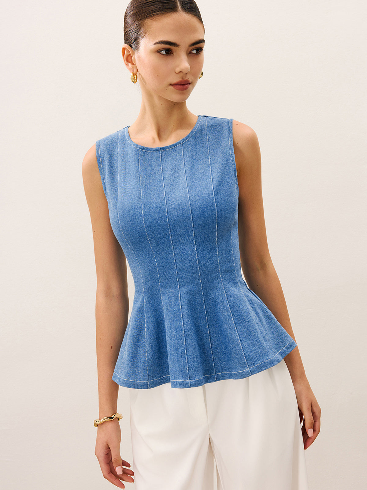 Kot Peplum Üst