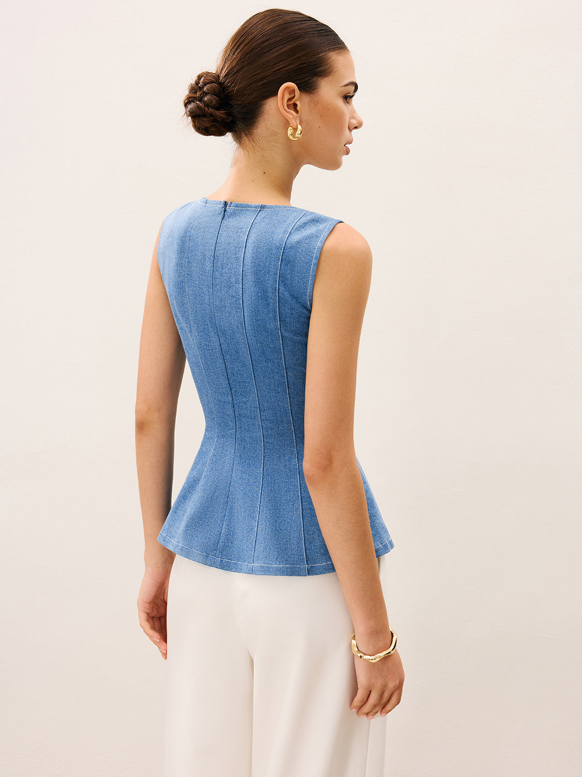 Kot Peplum Üst