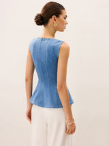 Kot Peplum Üst