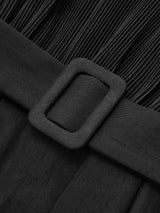Askılı Sırtı Açık Saten Tulum Ve Kemer