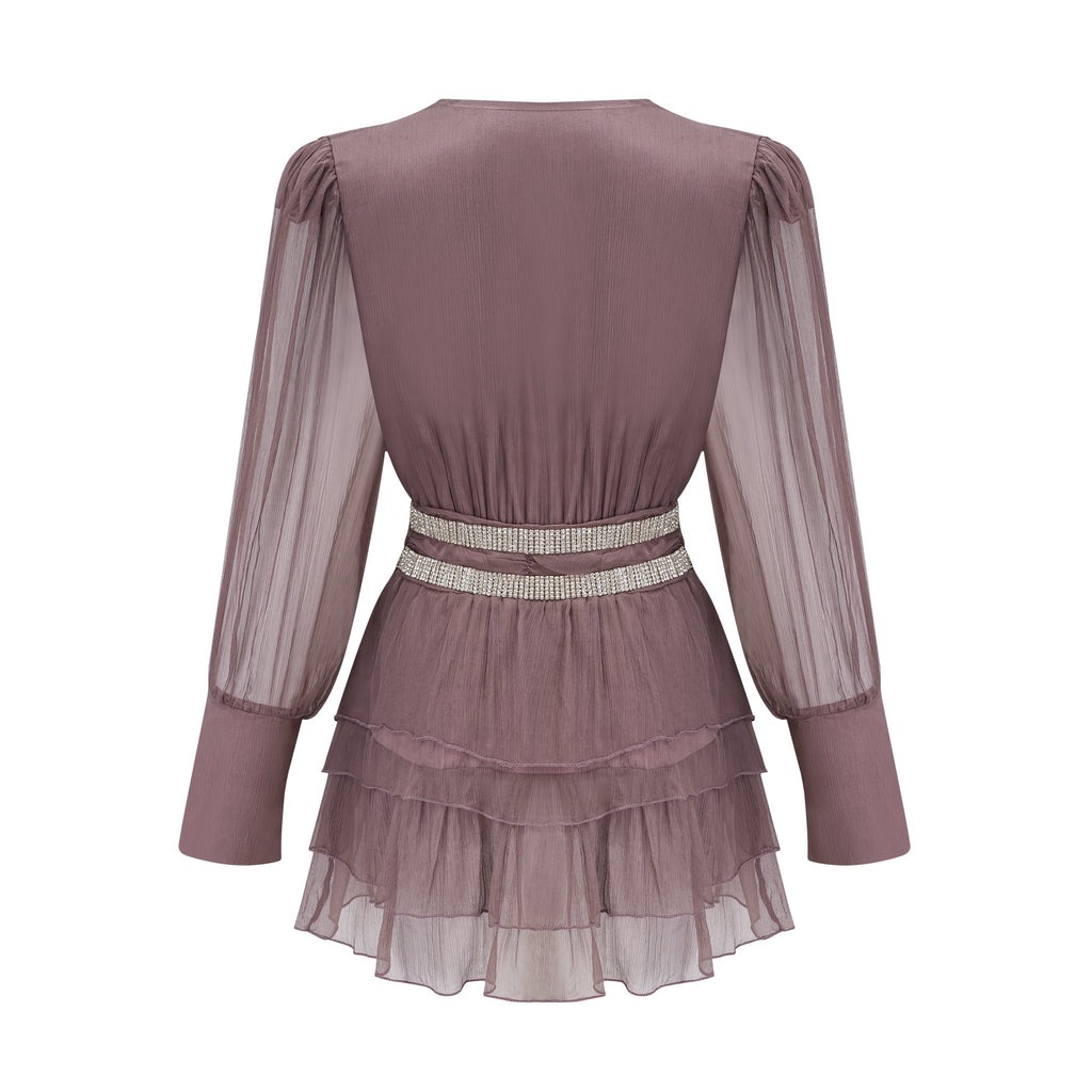 Ellica kristal mini elbise