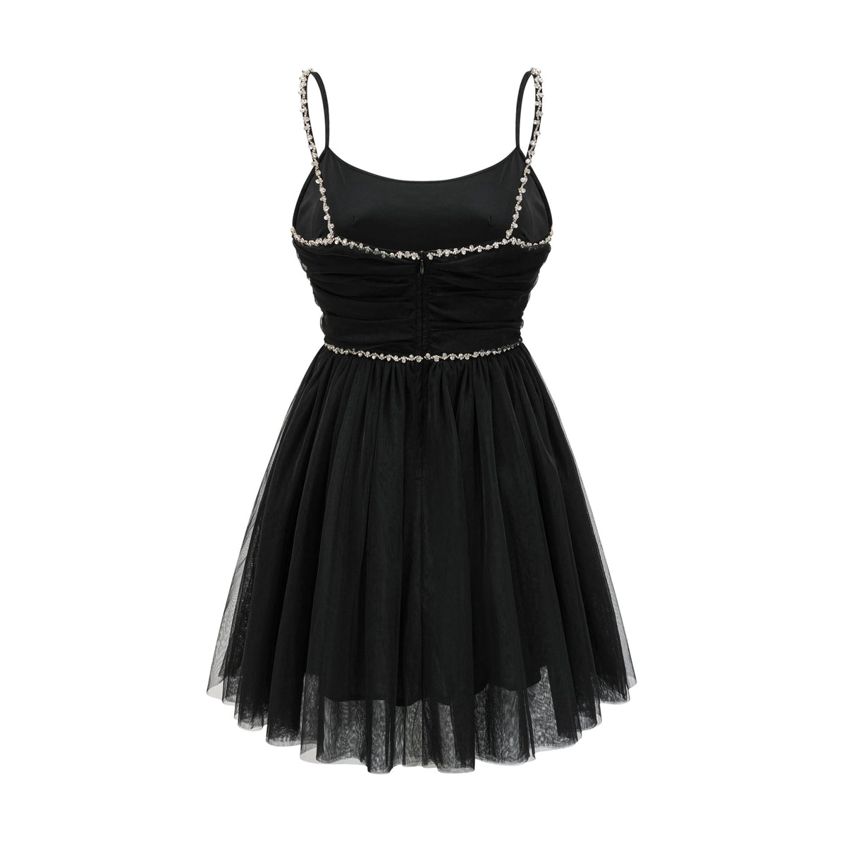 Catriona tül mini elbise