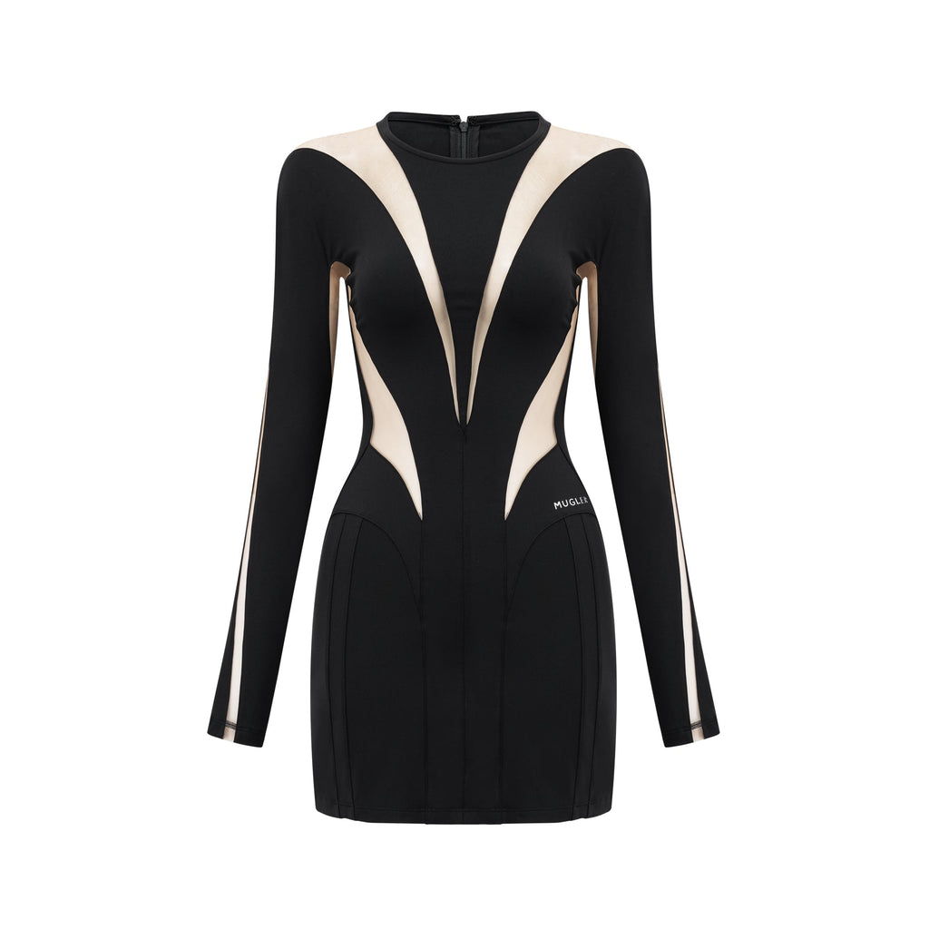 Suzette ıllusion mini elbise