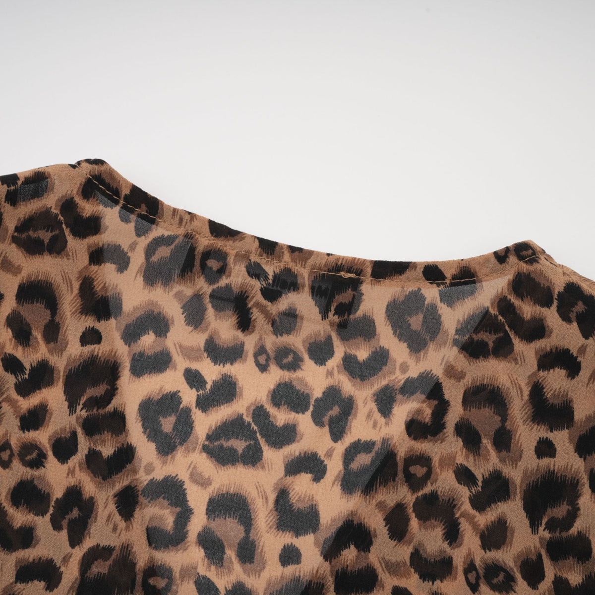 Laurence leopar mini elbise