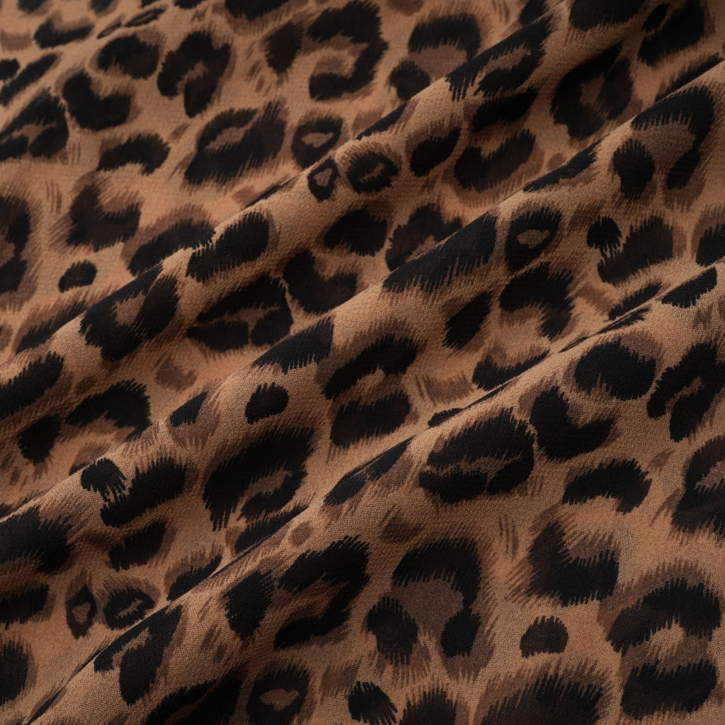 Laurence leopar mini elbise