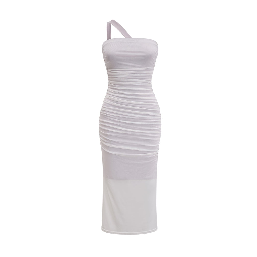 Nereida pile midi elbise