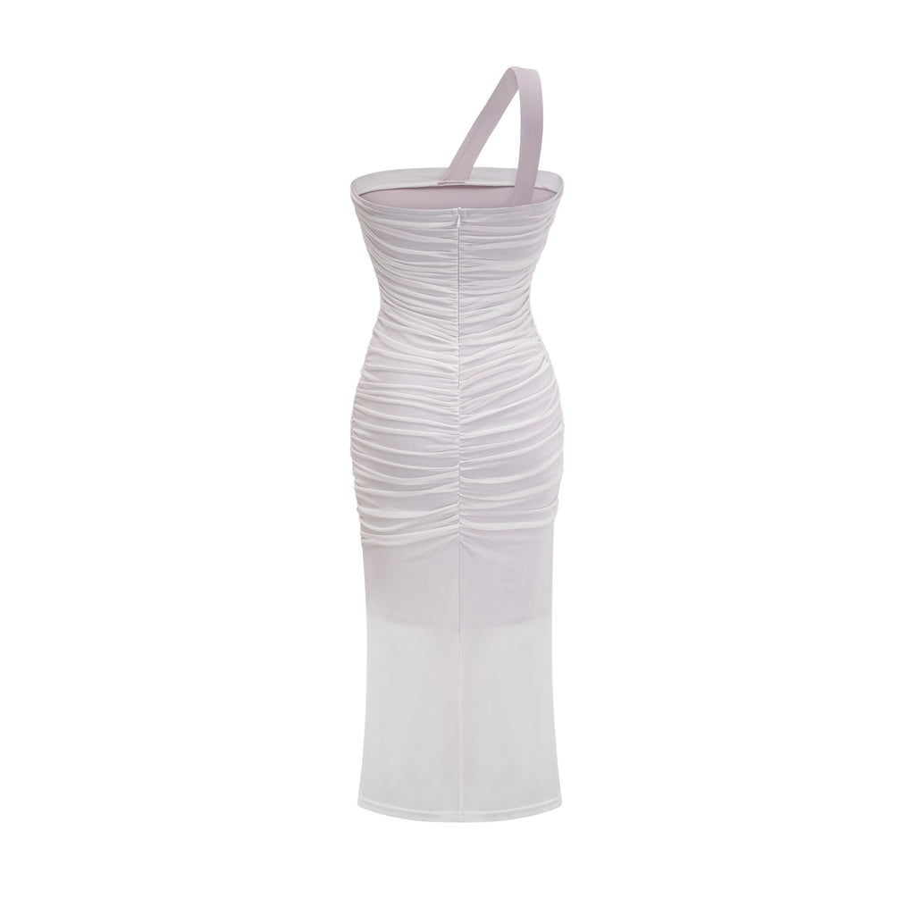 Nereida pile midi elbise