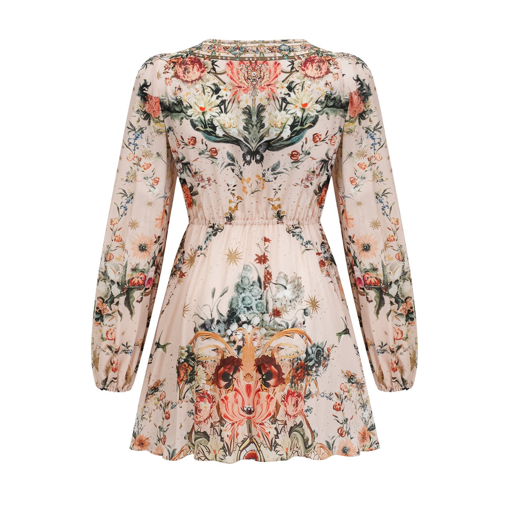 Emilia kravat mini elbise