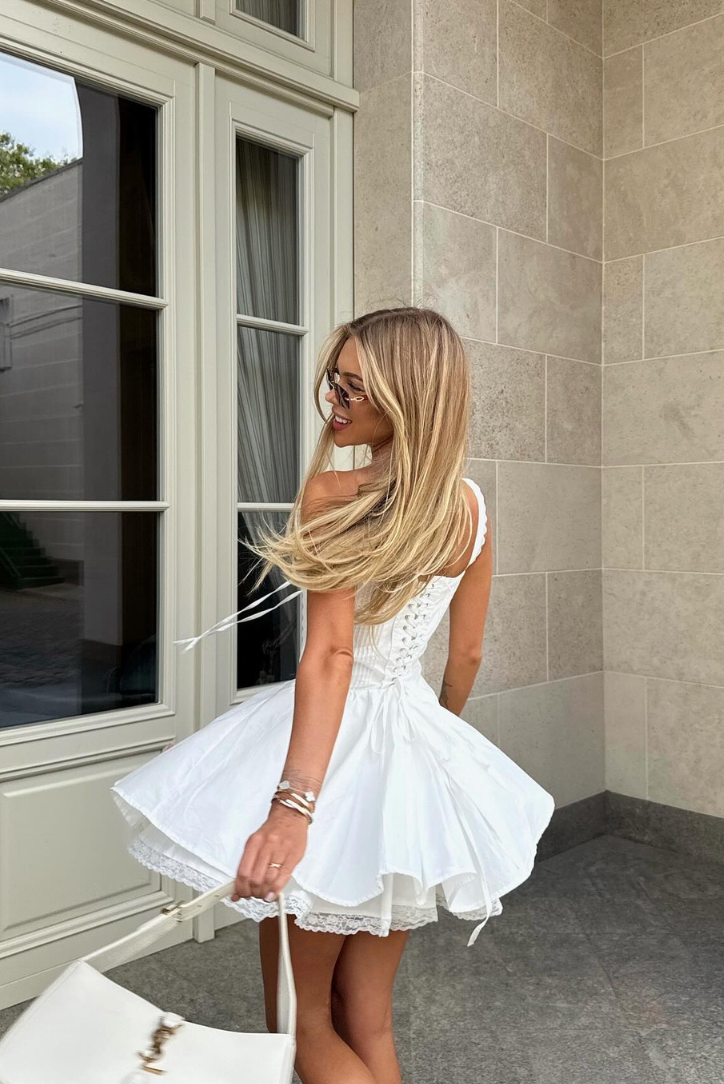 Noemi Dantel Detay Mini Elbise