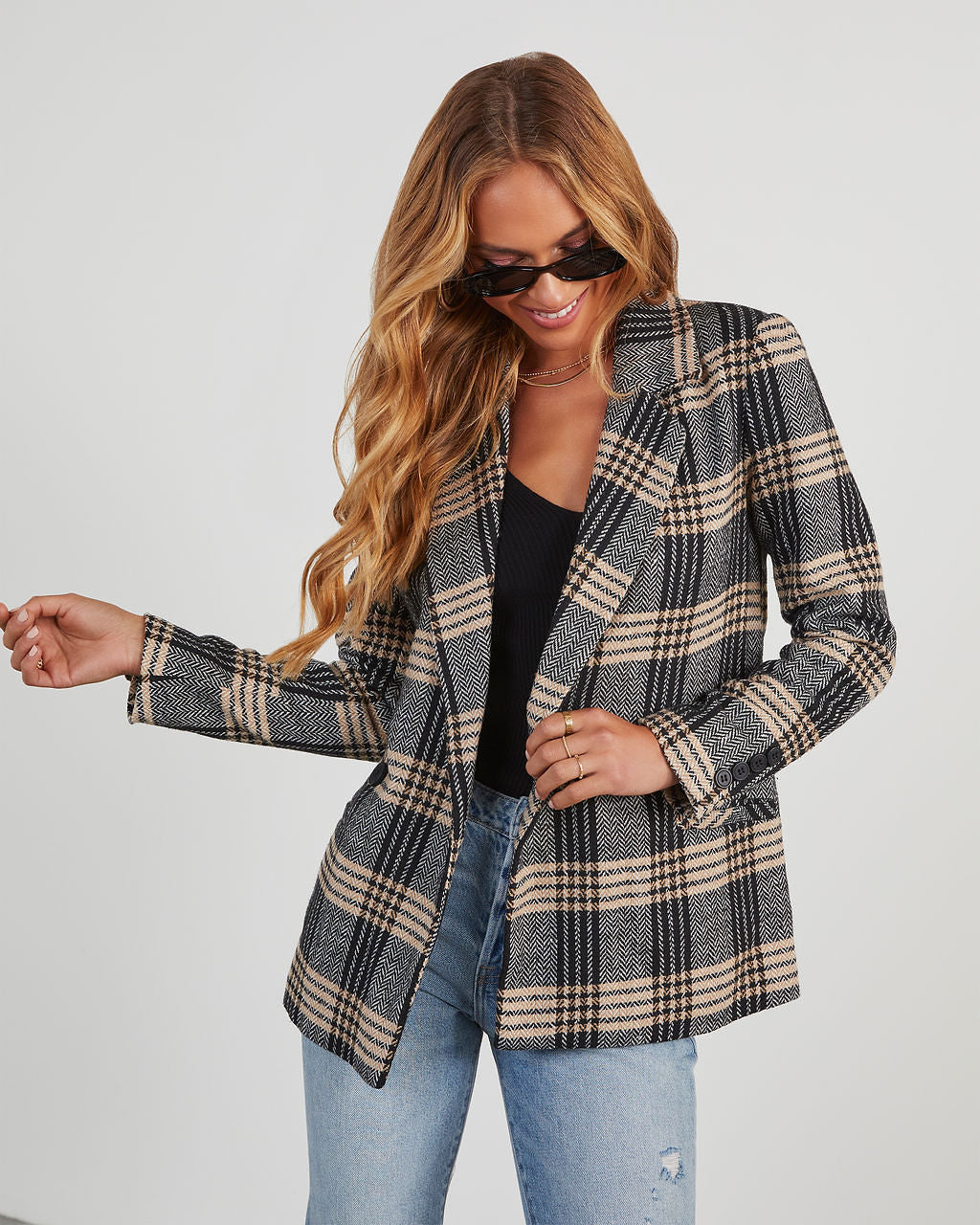 Dionne Plaid Blazer