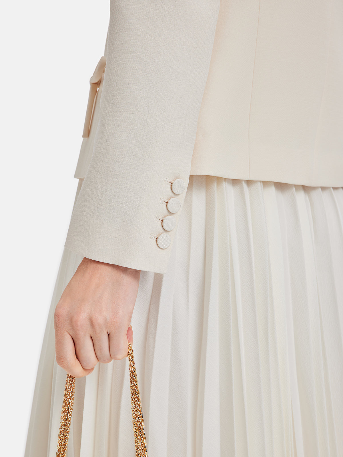 Fiyonklu Desenli Blazer