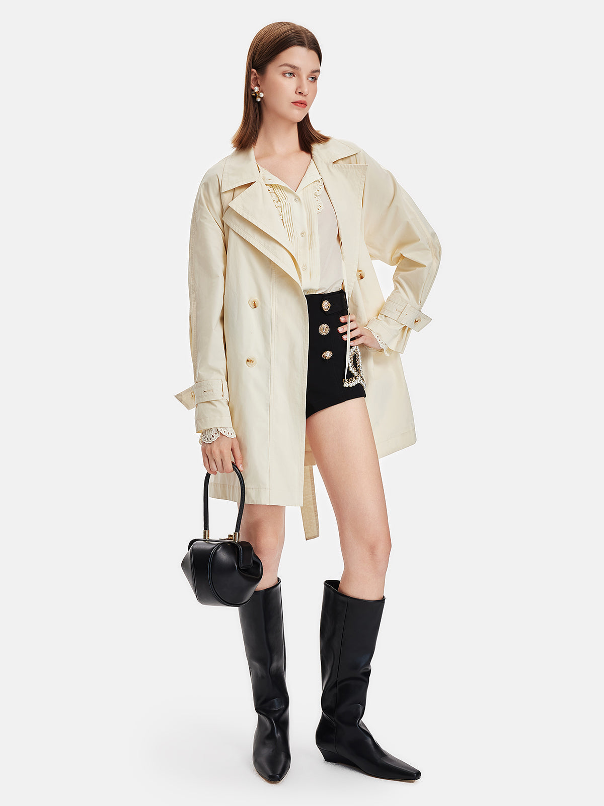 Hafif Minimalist Trençkot