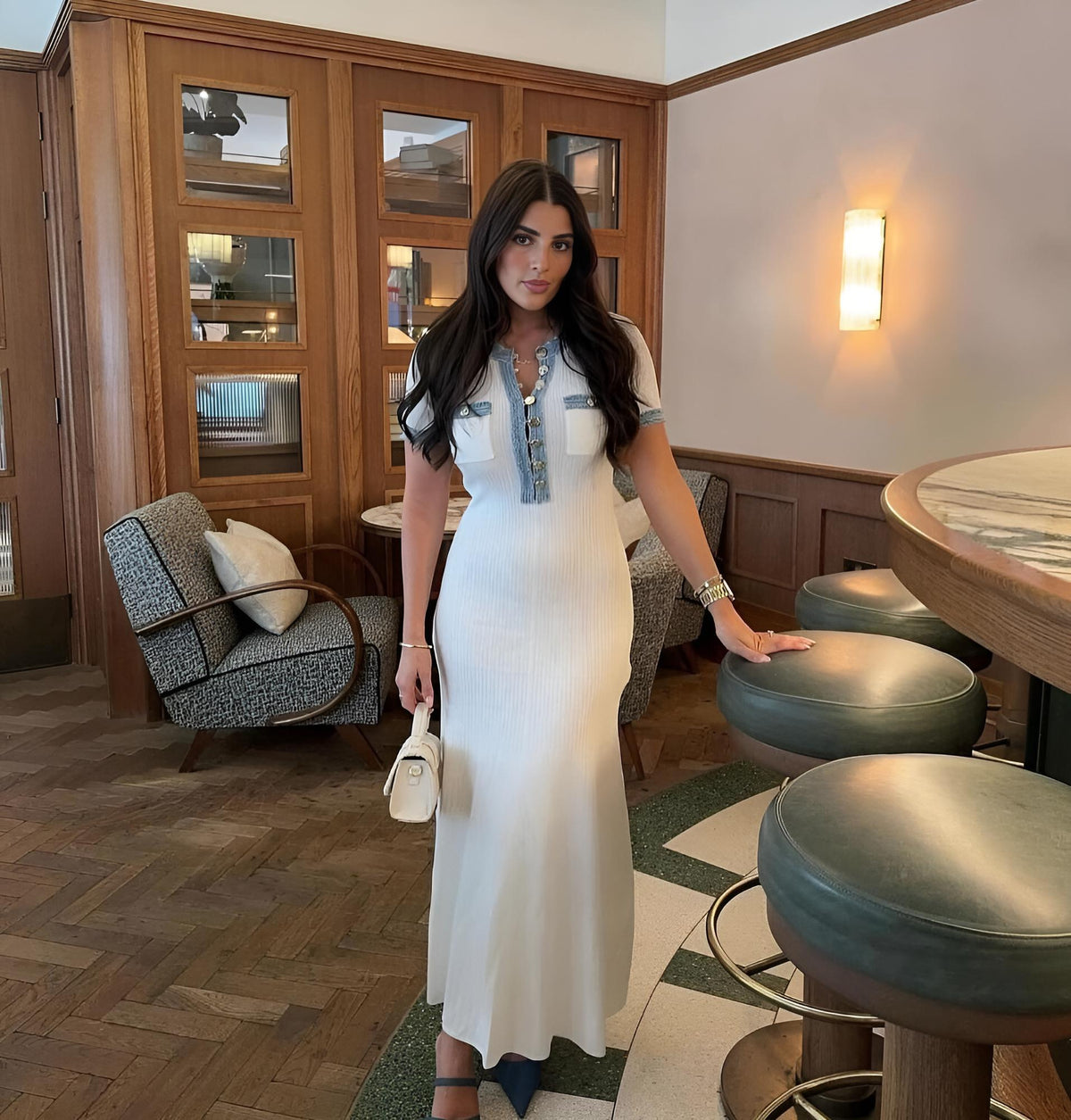 Saviana Biye Detay Maxi Elbise