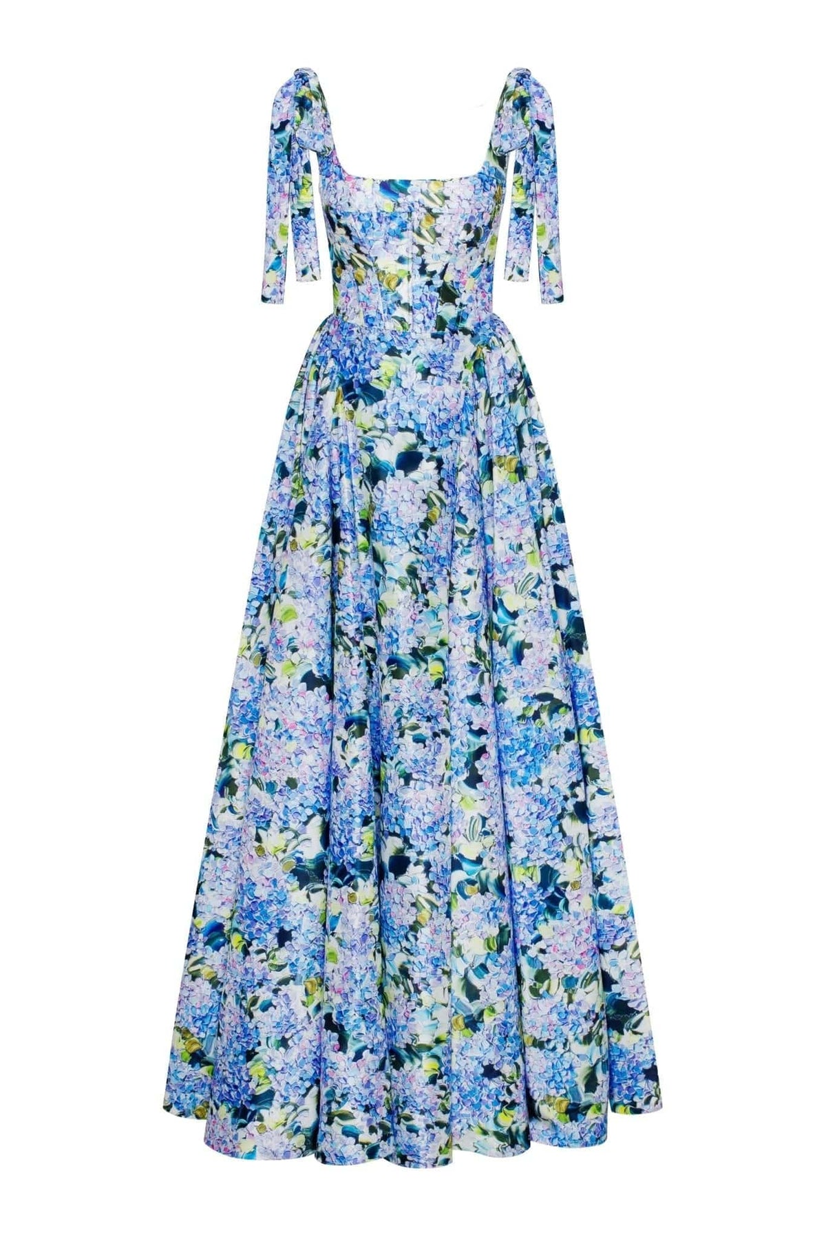 Kacey Ortanca Baskılı Askılı Maxi Elbise
