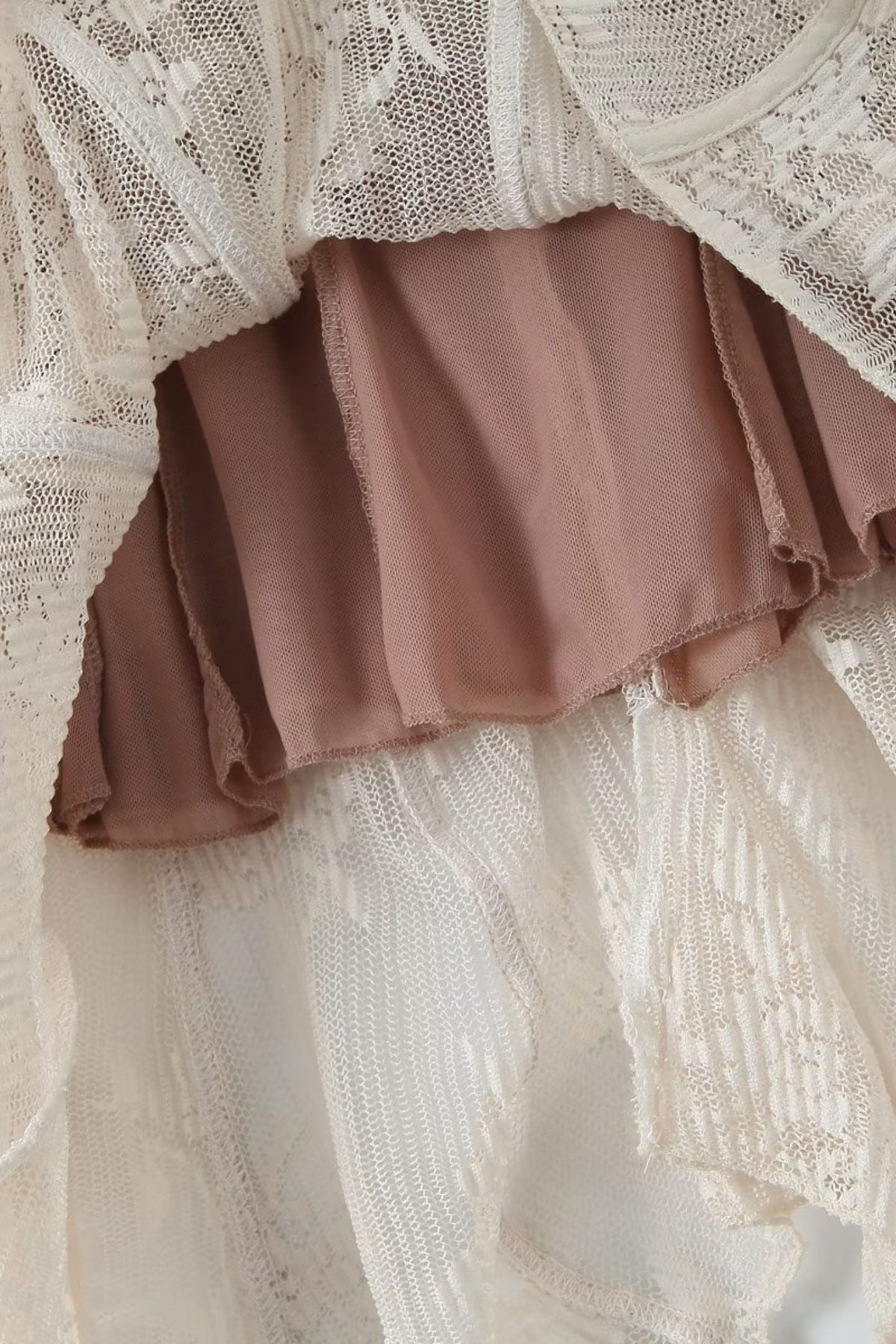 Odelia Straplez Dantelli Mini Elbise