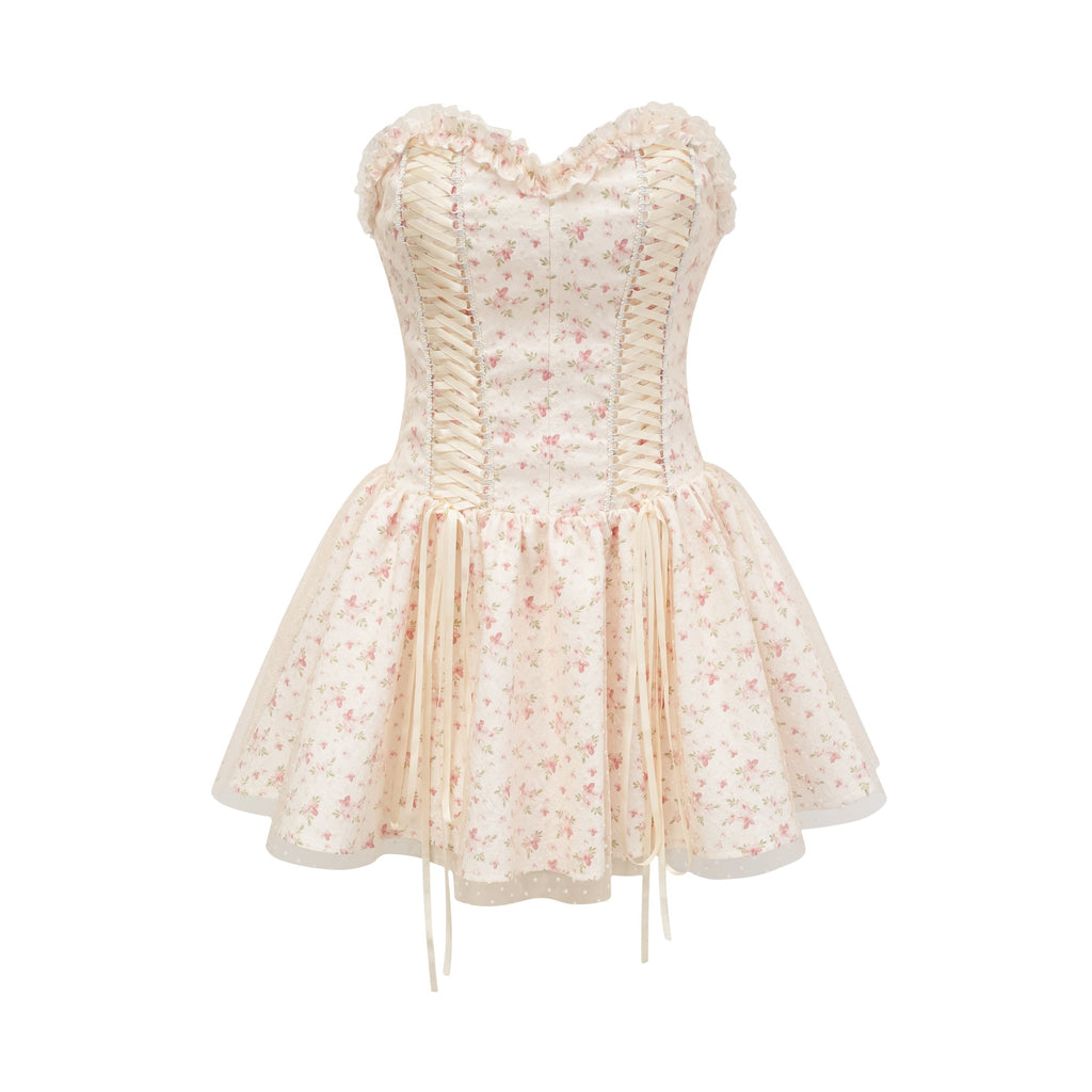 Gisèle çiçek mini elbise