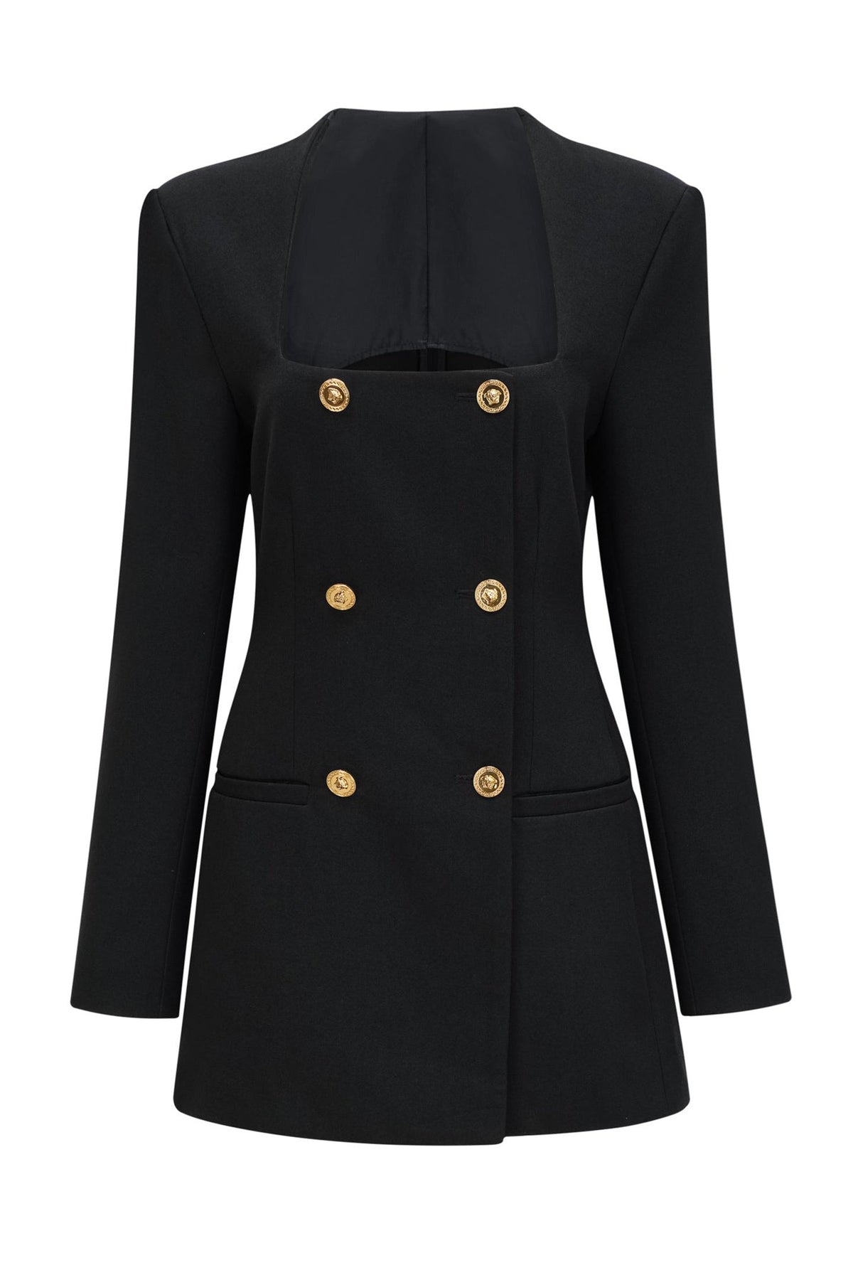 Hedy Kare Yaka Blazer Mini Elbise