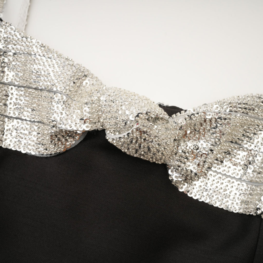 Lourdes fiyonk mini elbise