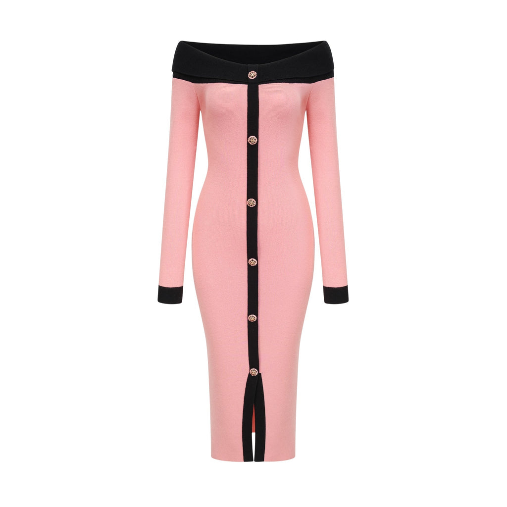 Carine midi elbise