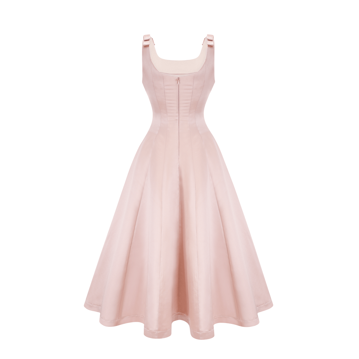Coralie pile midi elbise