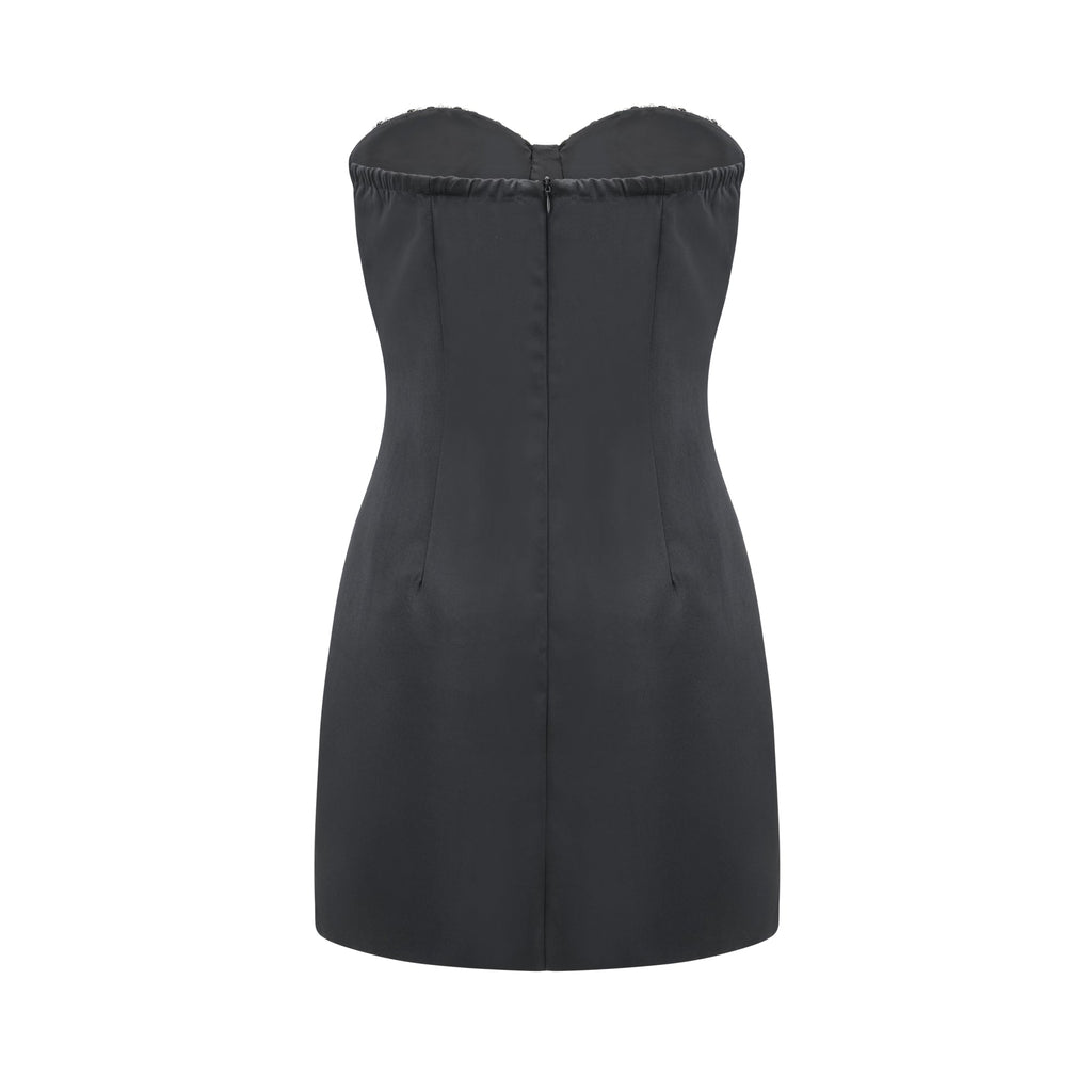 Emmeline kristal mini elbise