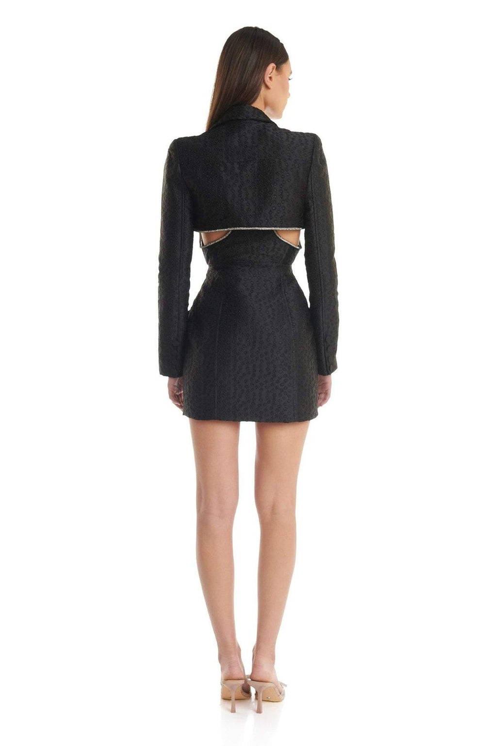Gloria Diamante Jakarlı İki Parça Mini Blazer Elbise